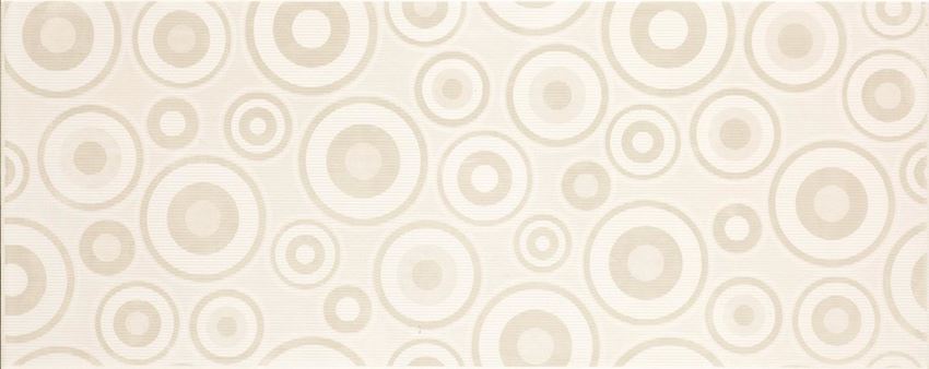 Płytka dekoracyjna 20x50 cm Cersanit Synthia white inserto circles