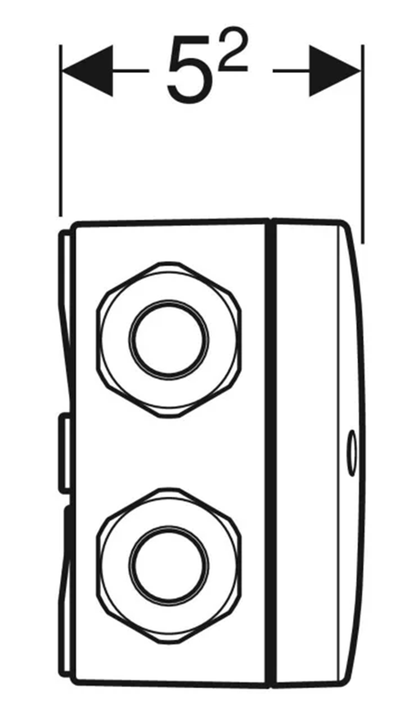 Skrzynka przyłączeniowa Geberit 244.120.00.1 rys techniczny