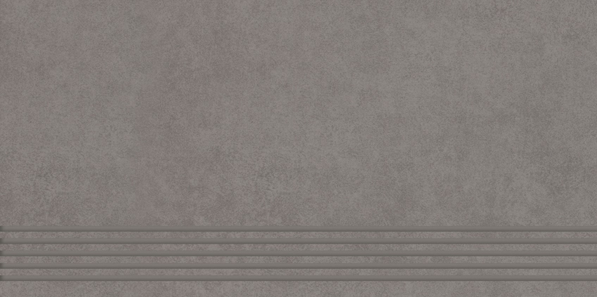 Płytka stopnicowa 29,8x59,8 cm Paradyż Intero Grys Mat