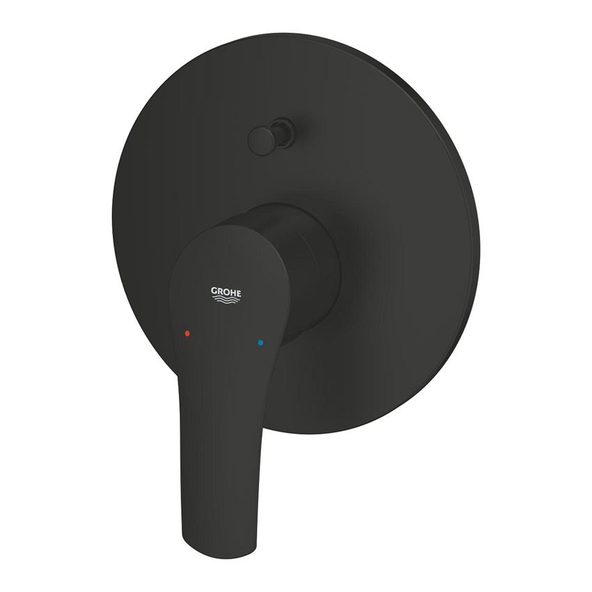 Bateria wannowa jednouchwytowa podtynkowa matte black Grohe Eurosmart