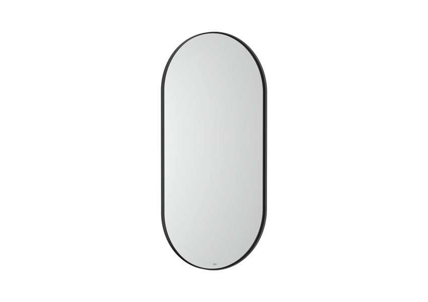 Lustro w ramie 45x90 cm czarne Roca Luna
