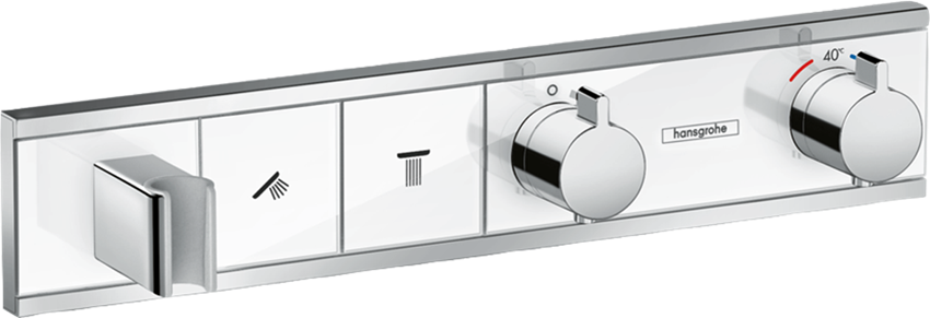 Bateria termostatyczna do 2 odbiorników montaż podtynkowy element zewnętrzny Hansgrohe RainSelect