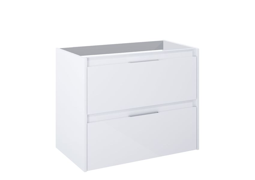 Szafka łazienkowa 80 cm z 2 szufladami biały połysk Roca Alpine