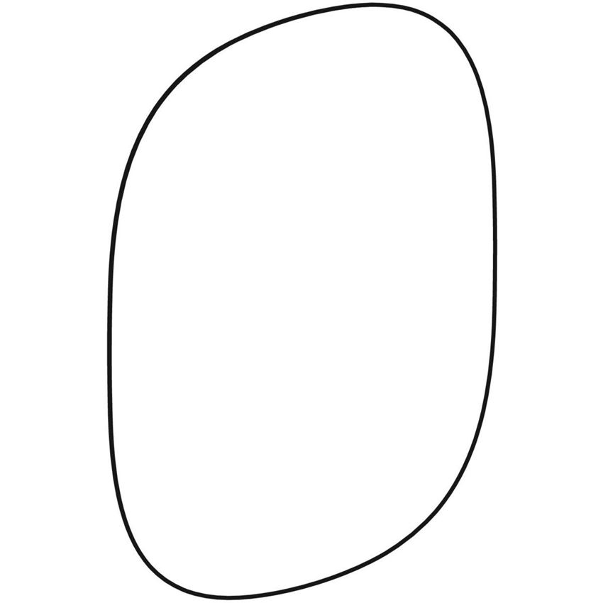 Lustro z pośrednim oświetleniem 60 cm Geberit Option Oval rysunek