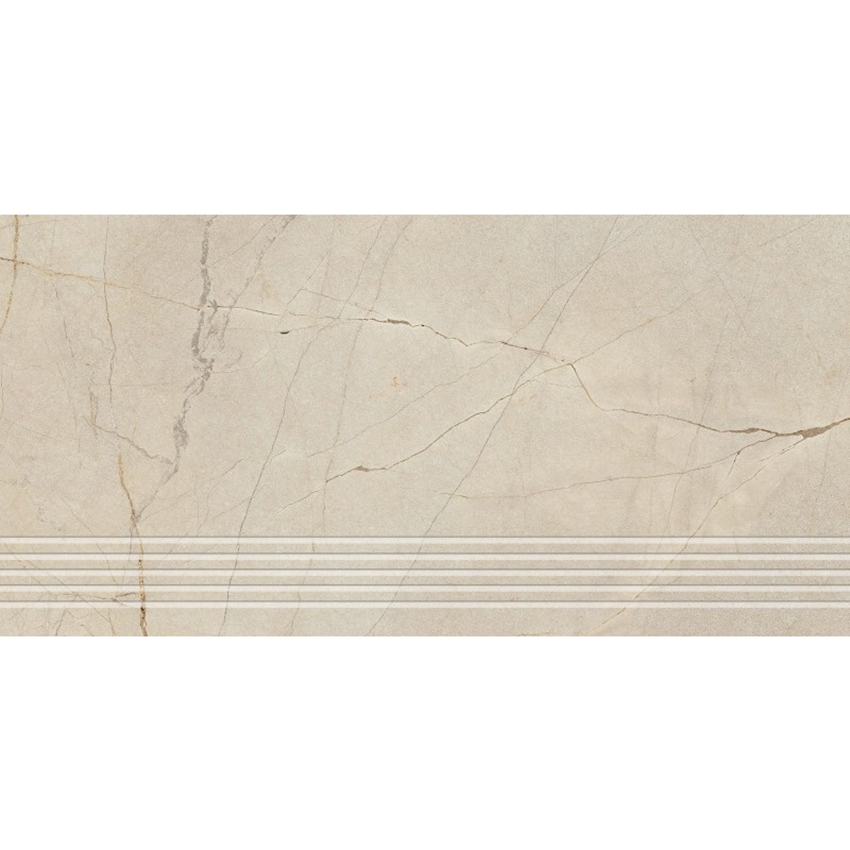 Płytka stopnicowa struktura 29,7x59,7 cm Ceramika Gres Westmount Beige