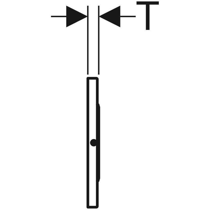 Elektroniczny zestaw uruchamiający WC zasilanie sieciowe do spłuczki podtynkowej Sigma 12 cm spłukiwanie jednoilościowe, przycisk uruchamiający Sigma10 do poręczy ściennej sterowanie radiowe rysunek