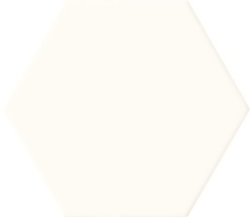 Płytka ścienna 11x12,5 cm Domino Burano white hex