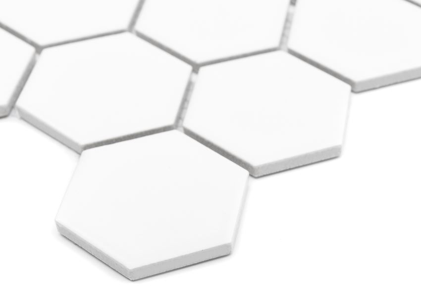 Mozaika gresowa 28,2x27,1 cm Dunin Hexagonic White 51 matt