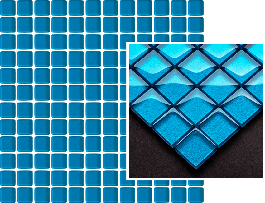 Mozaika szklana  29,8x29,8 cm Paradyż Uniwersalna Mozaika Szklana Azzurro
