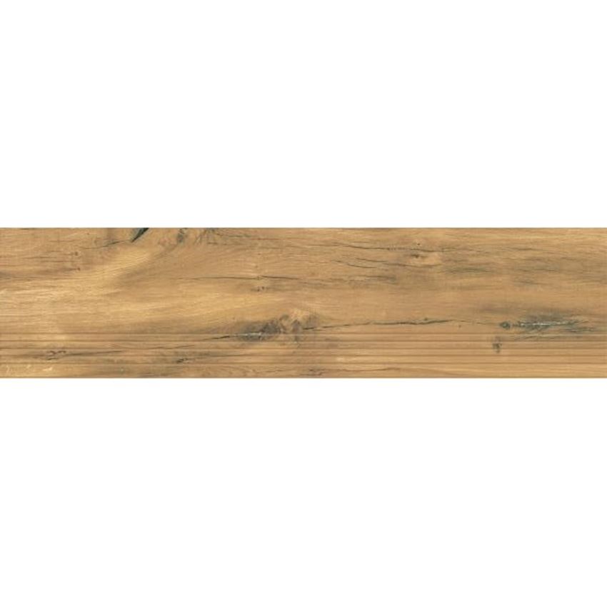 Płytka stopnicowa 29,8x119,8 cm Paradyż Rustland Naturale Stopnica Nacinana Mat