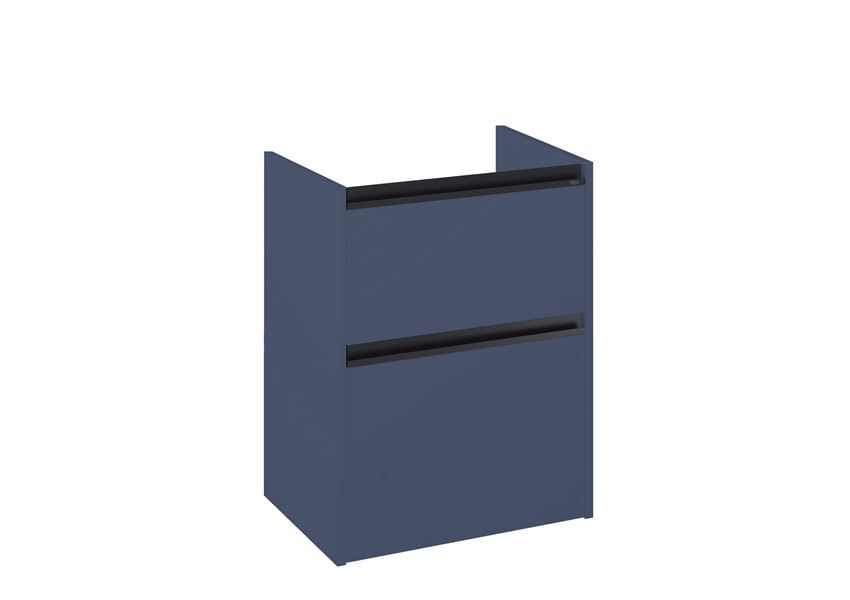 Szafka podumywalkowa Compacto 50 cm z 2 szufladami niebieski mat Roca Gap Pro
