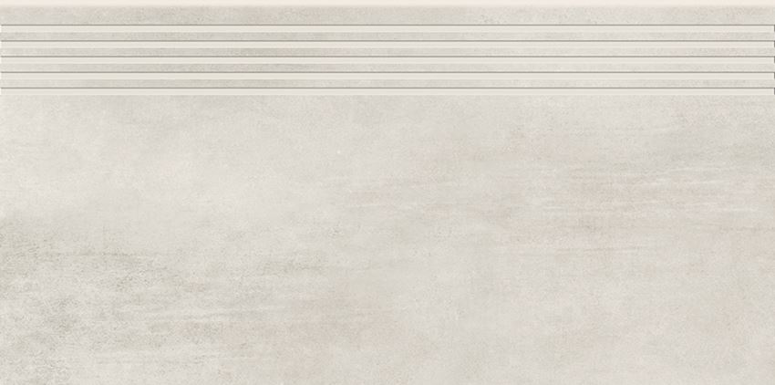 Płytka stopnicowa 29,8x59,8 cm Opoczno Grava White Steptread