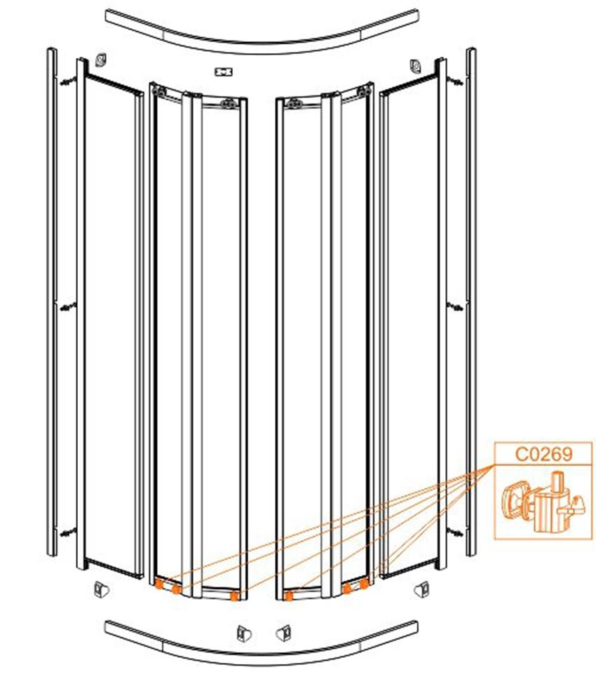 Suwak dolny Sanplast 660-C0269-10-000-00 rys techniczny