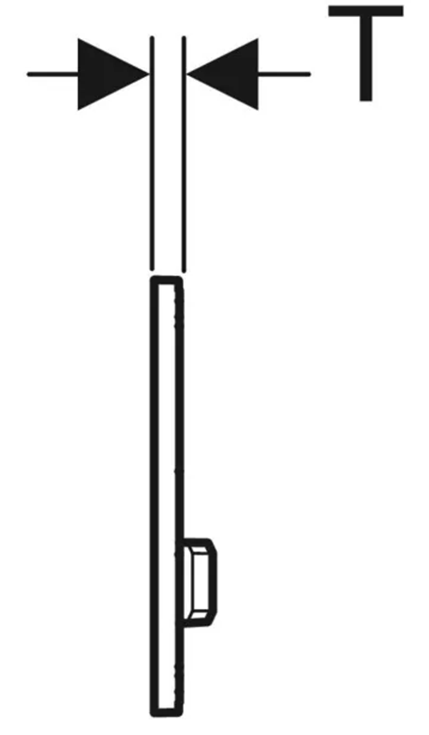 Przycisk spłukujący Geberit Sigma50 115.788.00.2 rys techniczny