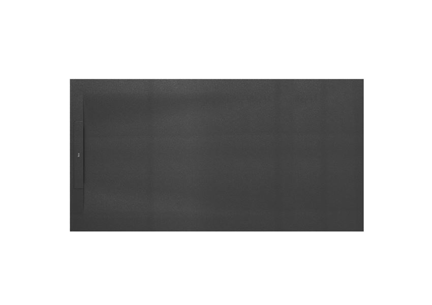 Brodzik prostokątny STONEX® z ukrytym odpływem 160x90x3,4 cm onyks Roca Pyros