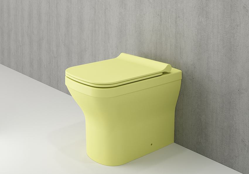 Miska WC stojąca bez deski Matte Yellow Bocchi Firenze