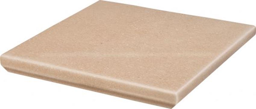 Płytka stopnicowa 33x33 cm Paradyż Mattone Sabbia Beige Kapinos Stopnica Narożna