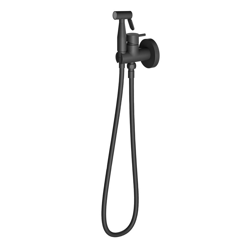 Bateria bidetowa podtynkowa z zestawem matt black IÖ Luvia