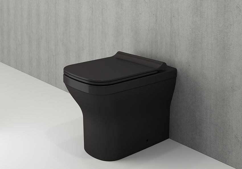 Miska WC stojąca bez deski Matt Black Bocchi Firenze
