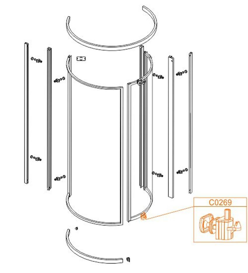 Suwak dolny Sanplast 660-C0269-10-000-00 rys techniczny