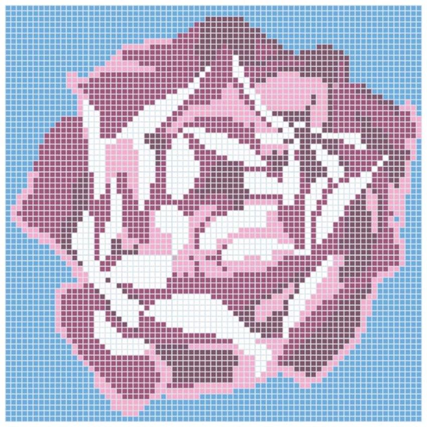 Mozaika 164,3x164,3 cm Dunin Q Design/Lines Q Rose