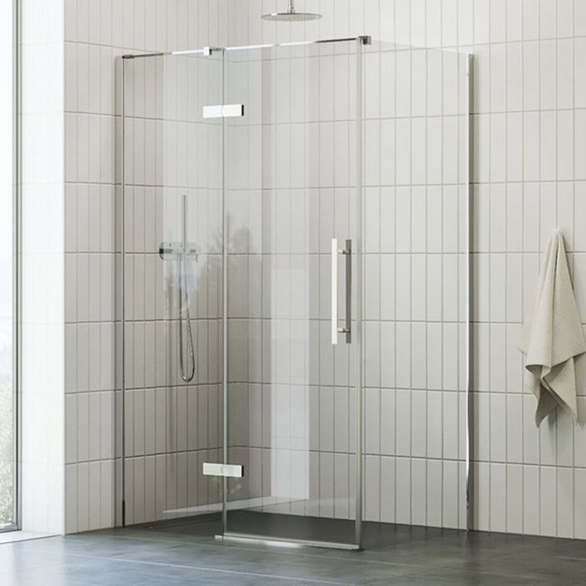 Ścianka prysznicowa szkło przezroczyste profile chromowane Ravak Cool!