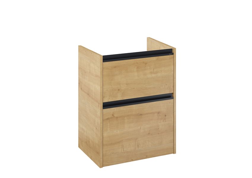 Szafka podumywalkowa Compacto 50 cm z 2 szufladami jasny dąb Roca Gap Pro