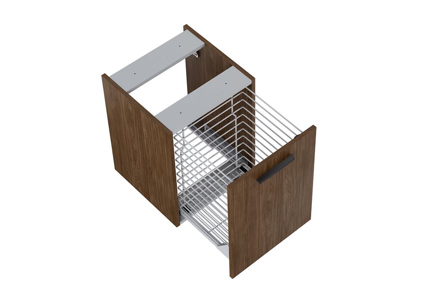 Moduł boczny z koszem cargo 40 cm orzech lincoln Roca Kwadro