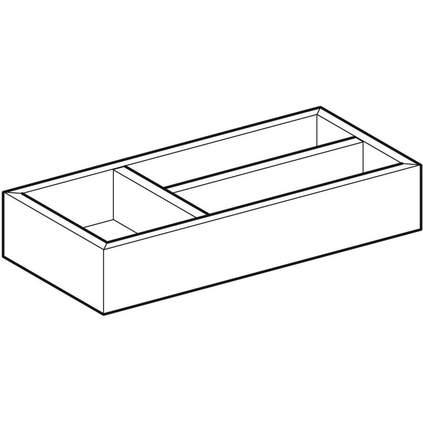 Wkład do szufladygórnej podział w kształcie litery T Geberit Smyle Square rysunek