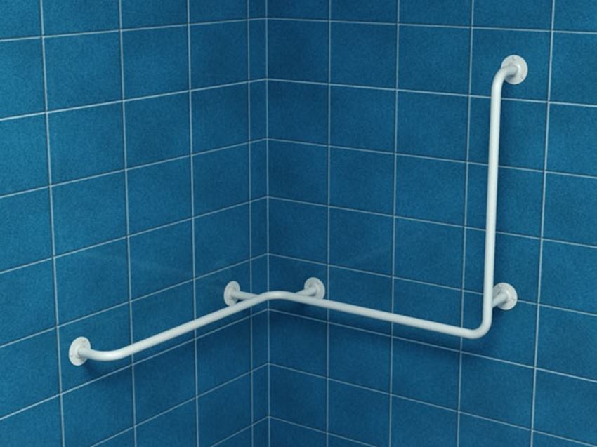 Poręcz dla niepełnosprawnych wannowo-prysznicowa lewa 60/60/60 cm Makoinstal Ekomed
