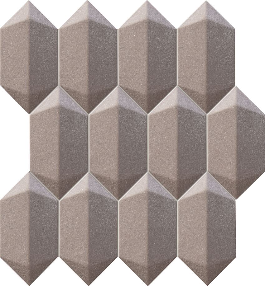 Mozaika ścienna 29,1x26,5 cm Domino Tapis graphite