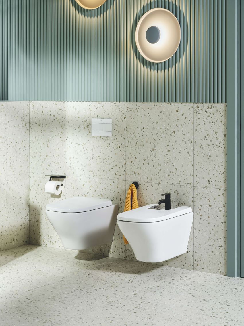 Bidet podwieszany bez pokrywy 36x53 cm biały Roca Optica