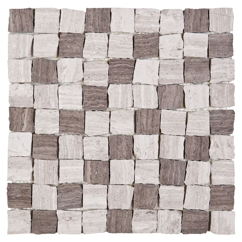 Mozaika kamienna 30,5x30,5 cm Dunin Woodstone Grey bend 32 matt