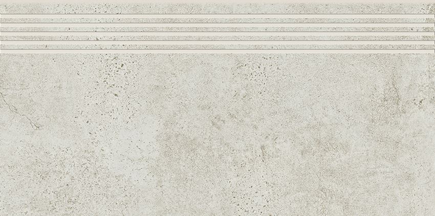 Płytka stopnicowa 29,8x59,8 cm Opoczno Newstone White Steptread