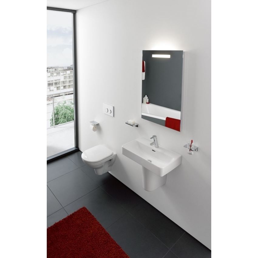 Miska WC podwieszana Rimless z deską 36x49 cm biała Laufen Pro B Rimless Compacto rysunek