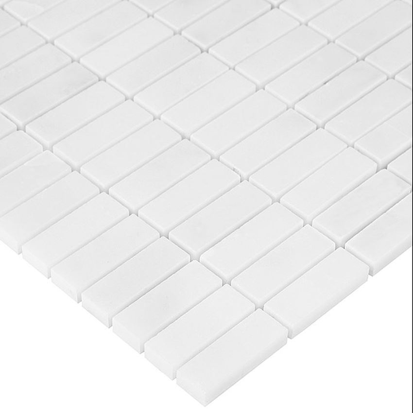 Mozaika 30,5x30,5 cm Dunin Black&White Pure White Block 48