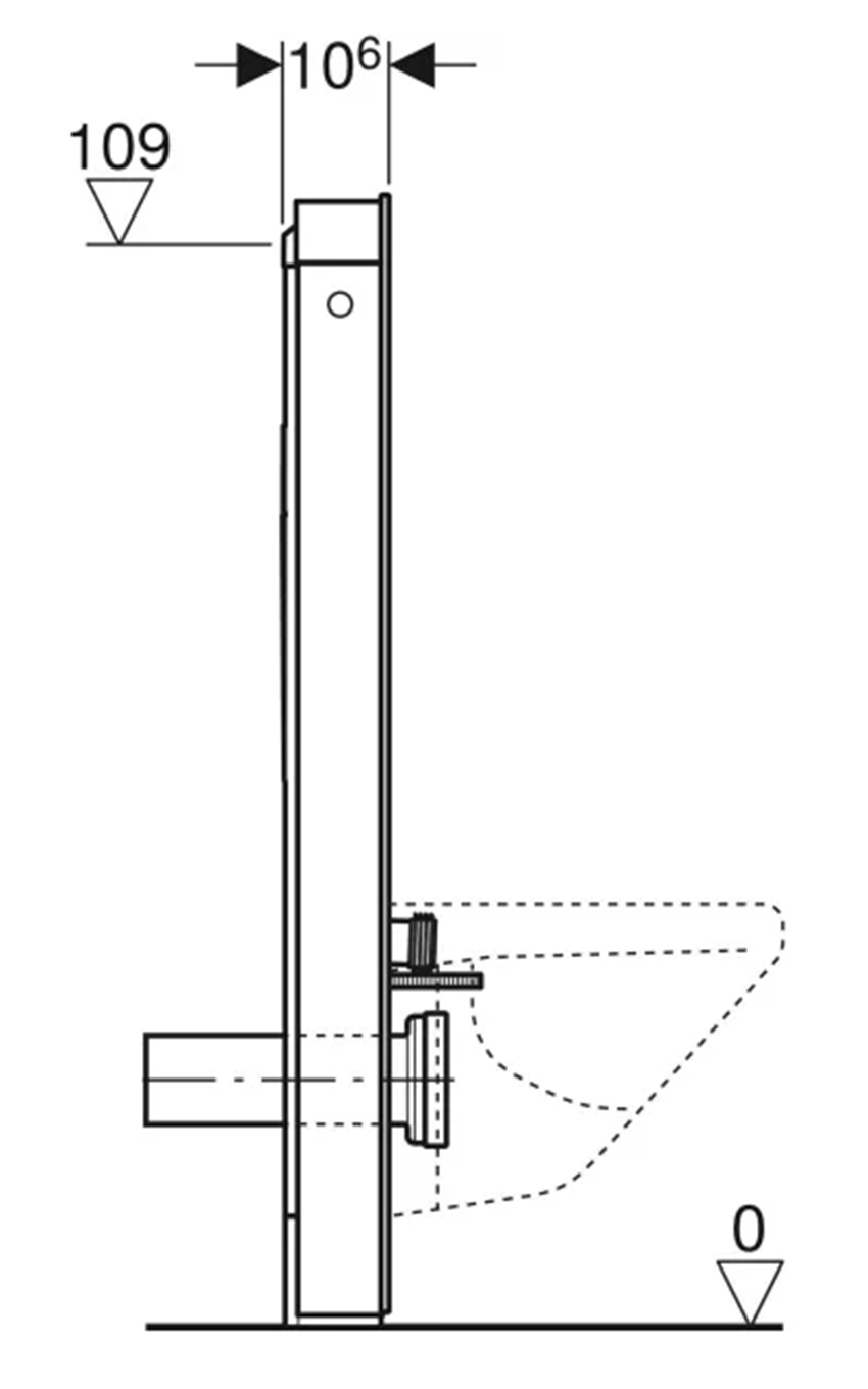 Moduł Geberit Monolith 131.031.JK.5 rys techniczny