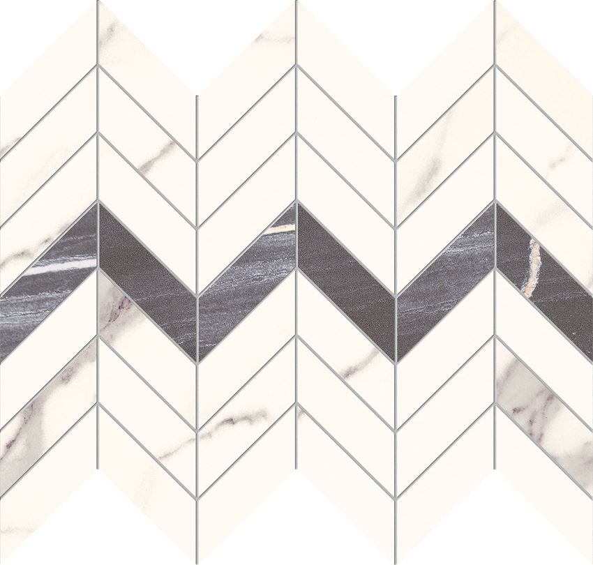 Mozaika ścienna 29,8x24,6 cm Domino Bonella white