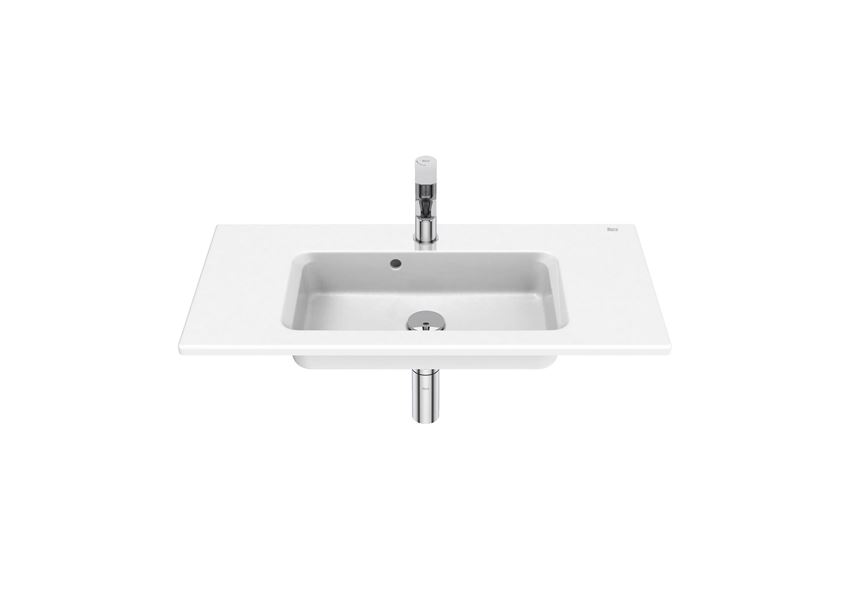 Umywalka meblowa slim compacto 80 cm, biała Roca Gap