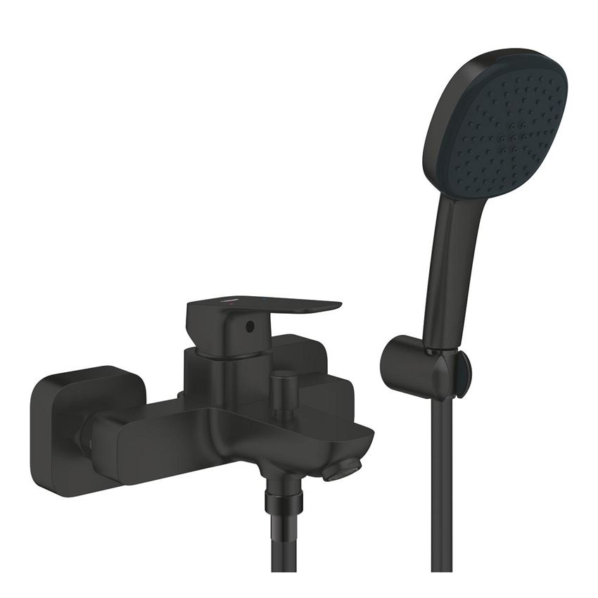 Jednouchwytowa bateria wannowa matte black Grohe Cubeo