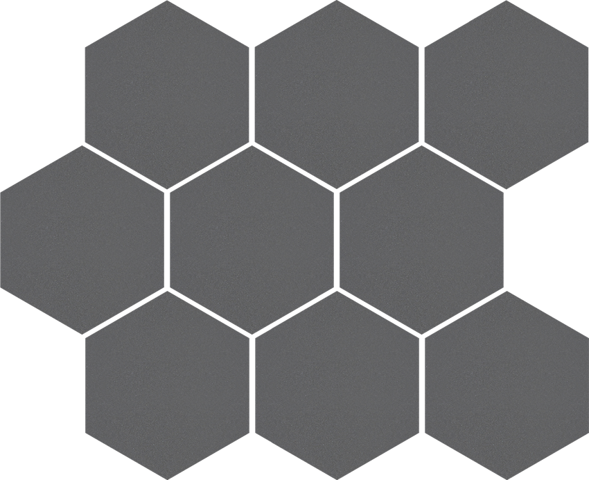 Mozaika uniwersalna 27,53x33,4 cm Cerrad Mozaika heksagon Cambia grafit lappato 