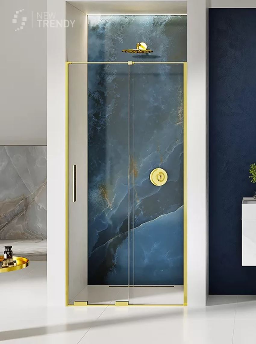 Drzwi prysznicowe 120x200 cm New Trendy Smart Light Gold