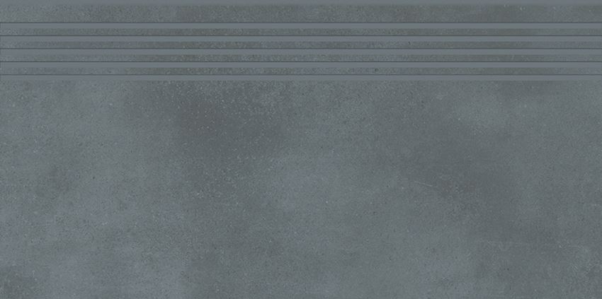 Płytka stopnicowa 29,8x59,8 cm Cersanit Velvet Concrete grey