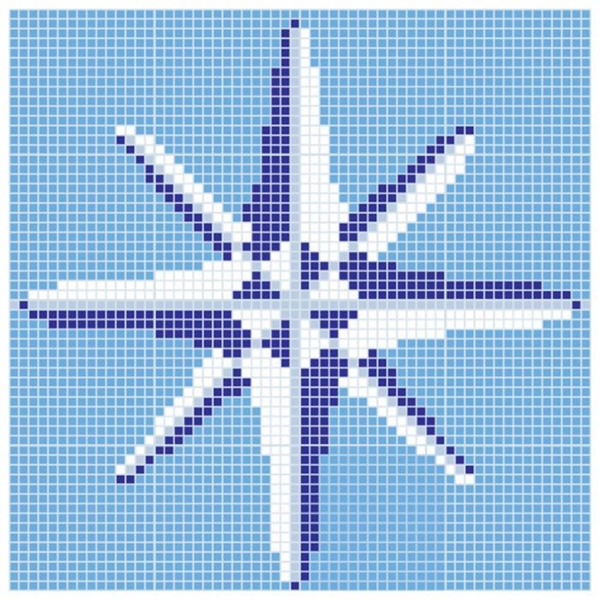 Mozaika, 131,4x131,4 cm Dunin Q Design/Lines Q Compas 2
