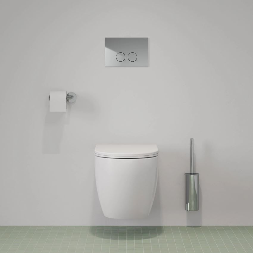 Strongframe stelaż podtynkowy do miski toaletowej z ECO spłukiwaniem + Minimal przycisk spłukujący Omnires Flush Set