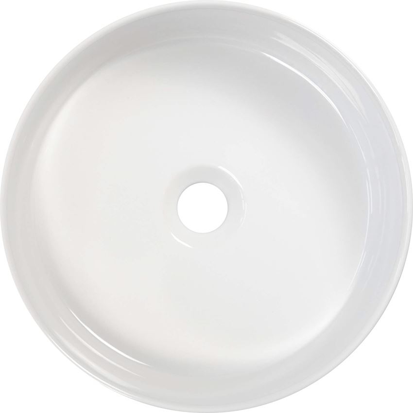 Umywalka ceramiczna stawiana na blacie 36 cm biała Deante Silia