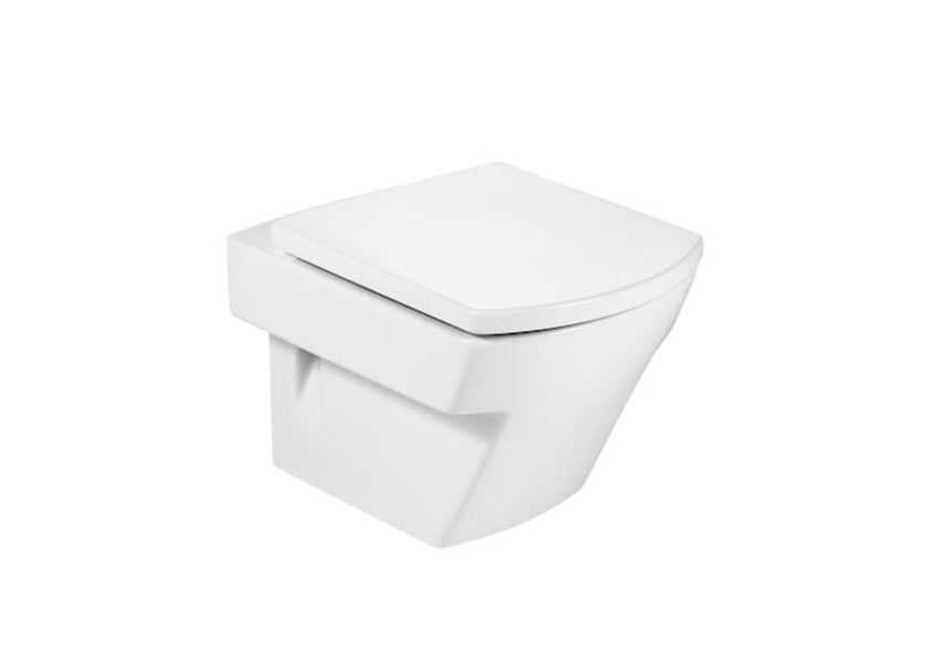 Miska WC podwieszana Compacto z powłoką MaxiClean 35,5x50 cm Roca Hall 