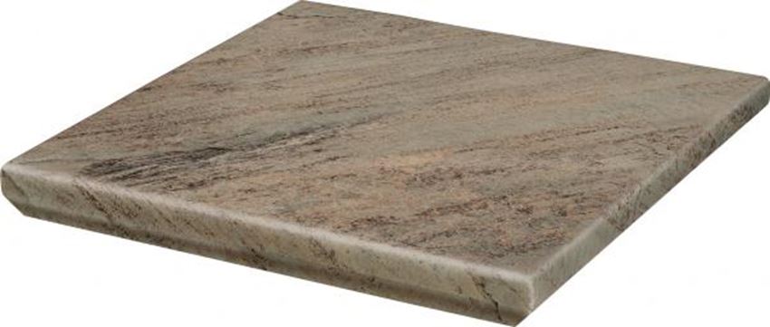 Płytka stopnicowa 33x33 cm Paradyż Mattone Pietra Beige Kapinos Stopnica Narożna