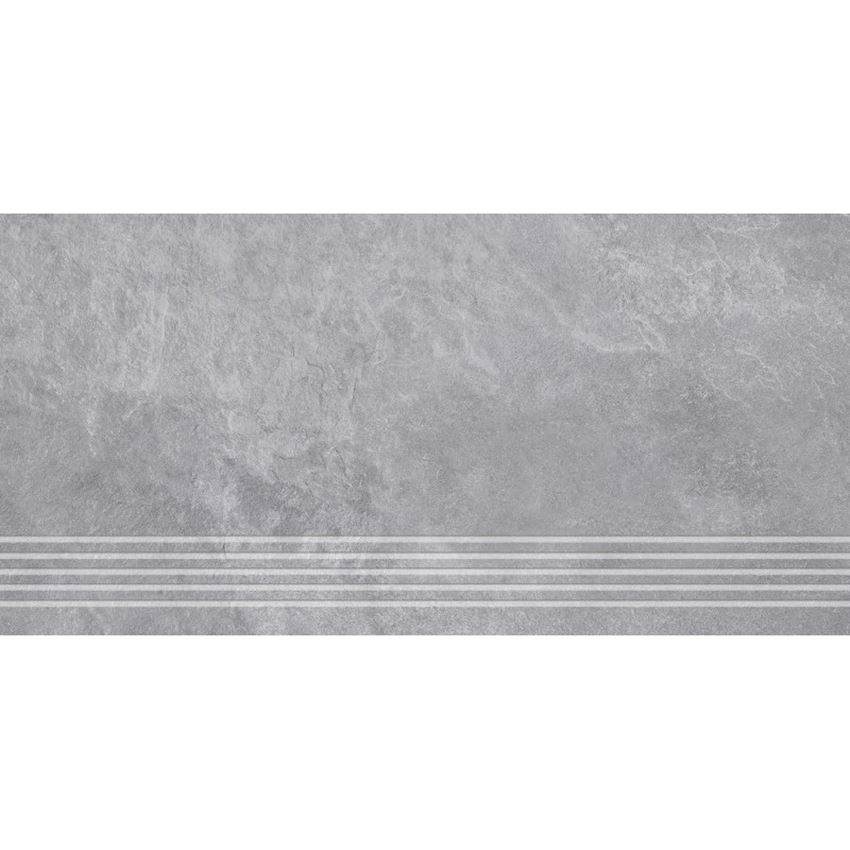 Płytka stopnicowa struktura 29,7x59,7 cm Ceramika Gres Artport Light Grey