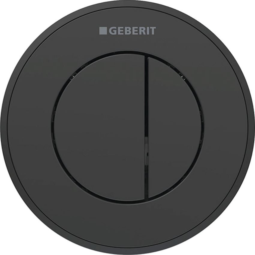 Przycisk spłukujący pneumatyczny rozetka i przyciski czarne Geberit Typ 10